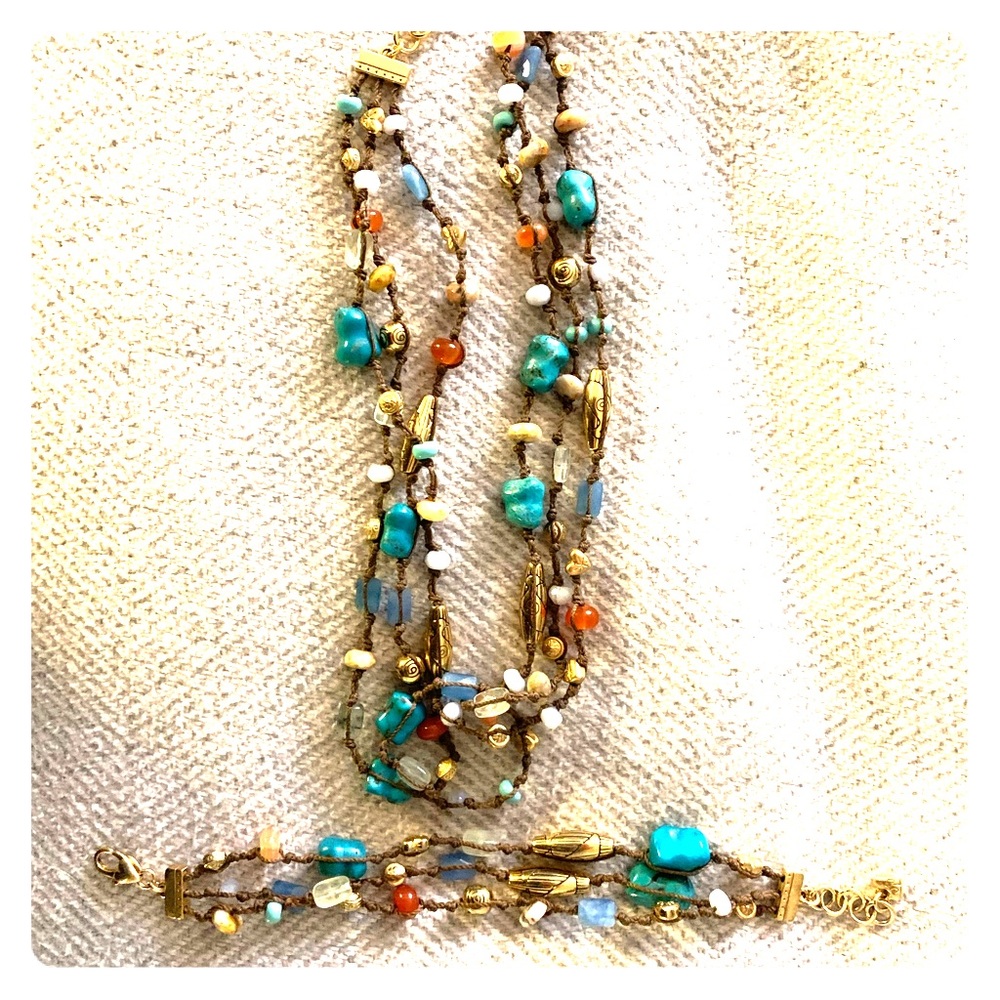 Natural stone necklace